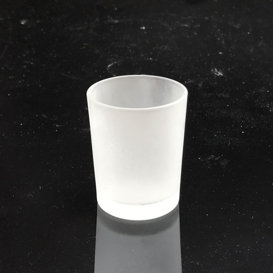 82ml Clear Frosted Matte Black Glass Candle Jar Tabletop Wedding Decor Aroma Candlestick Frosted Glass Wax Bowl Glass Jar Wax Cup - Image 4