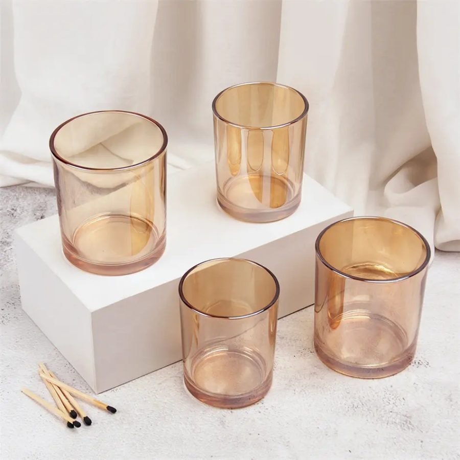 Luxury 200ml custom candle vessels for DIY candle making candle glass jar with lids - Image 4