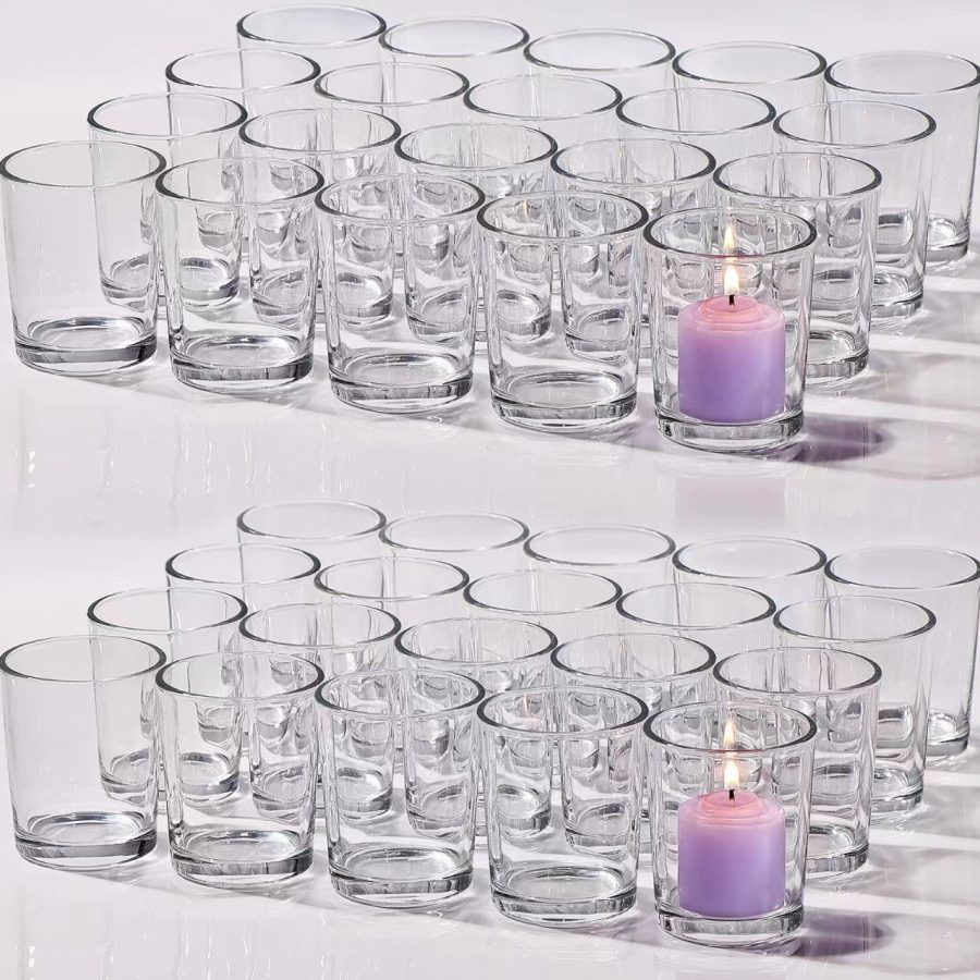82ml Clear Tea Lights Candle Holder Glass Candle Holders Bulk for Wedding Centerpieces Festival Party Table Centerpiece Decor - Image 6