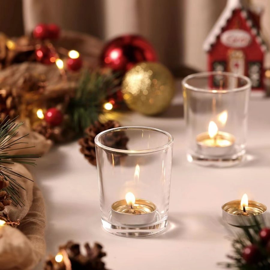 82ml Clear Tea Lights Candle Holder Glass Candle Holders Bulk for Wedding Centerpieces Festival Party Table Centerpiece Decor - Image 5