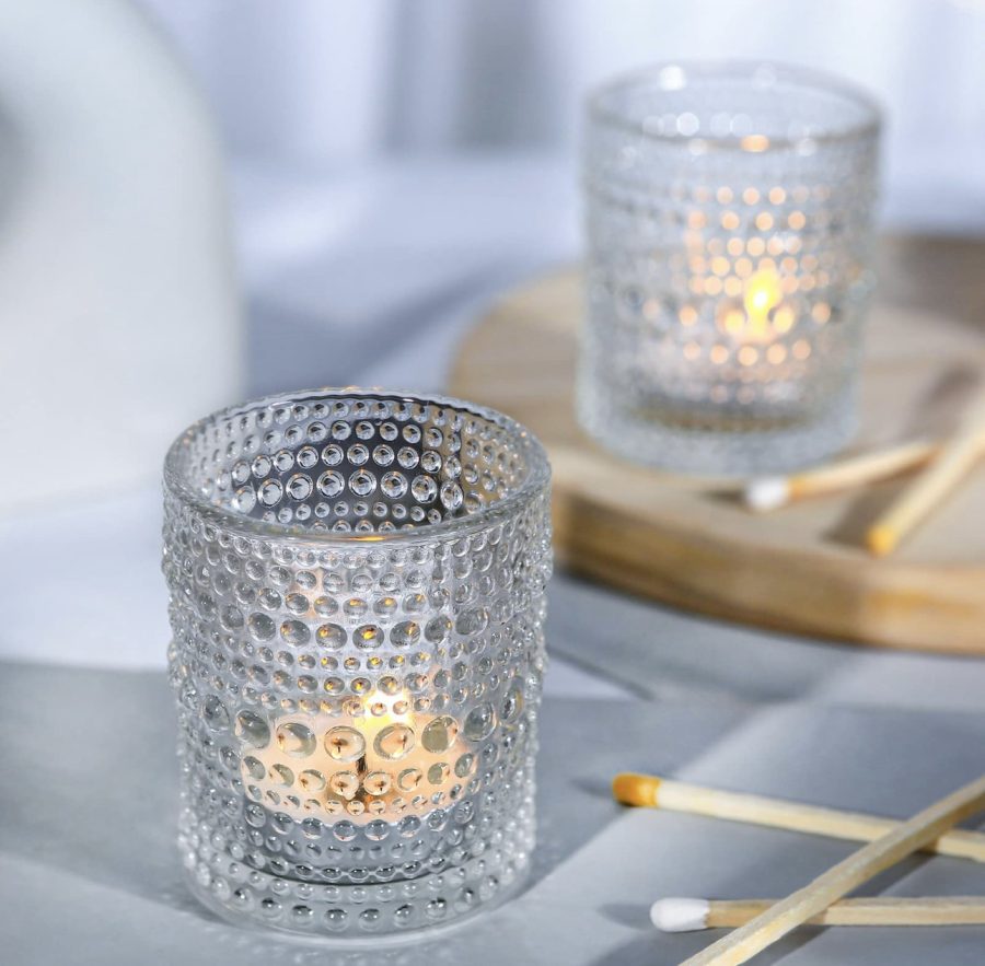 90ml Modern Luxury Glass Candleware Transparent Home Decoration Glass Candle Jar - Image 2