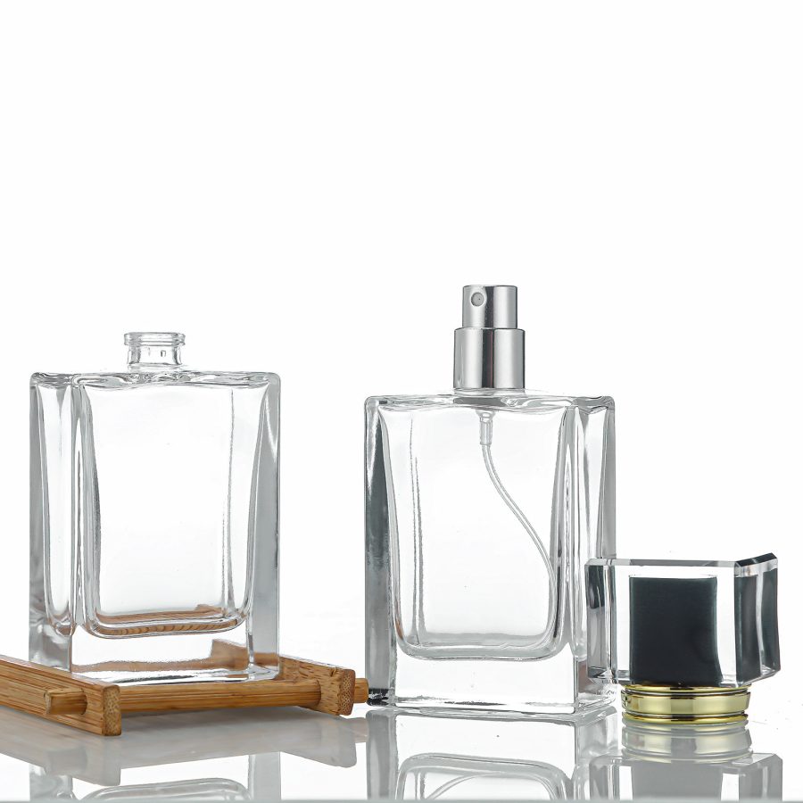 Factory 50ml Square Spray Atomizer Parfum Packaging Bottle Empty Luxury Glass Perfume Bottle - Image 4