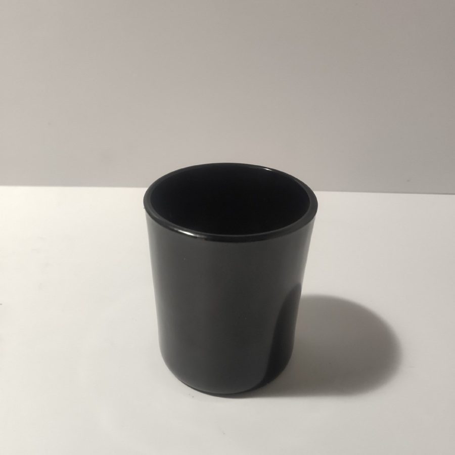 82ml Clear Frosted Matte Black Glass Candle Jar Tabletop Wedding Decor Aroma Candlestick Frosted Glass Wax Bowl Glass Jar Wax Cup - Image 5
