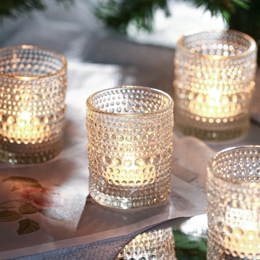 90ml Modern Luxury Glass Candleware Transparent Home Decoration Glass Candle Jar - Image 4