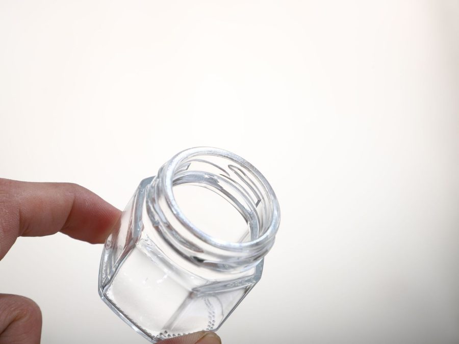 Empty  45ml 1.5oz hexagonal food container jam hot sauce candy glass jar with metal lid for wedding - Image 4