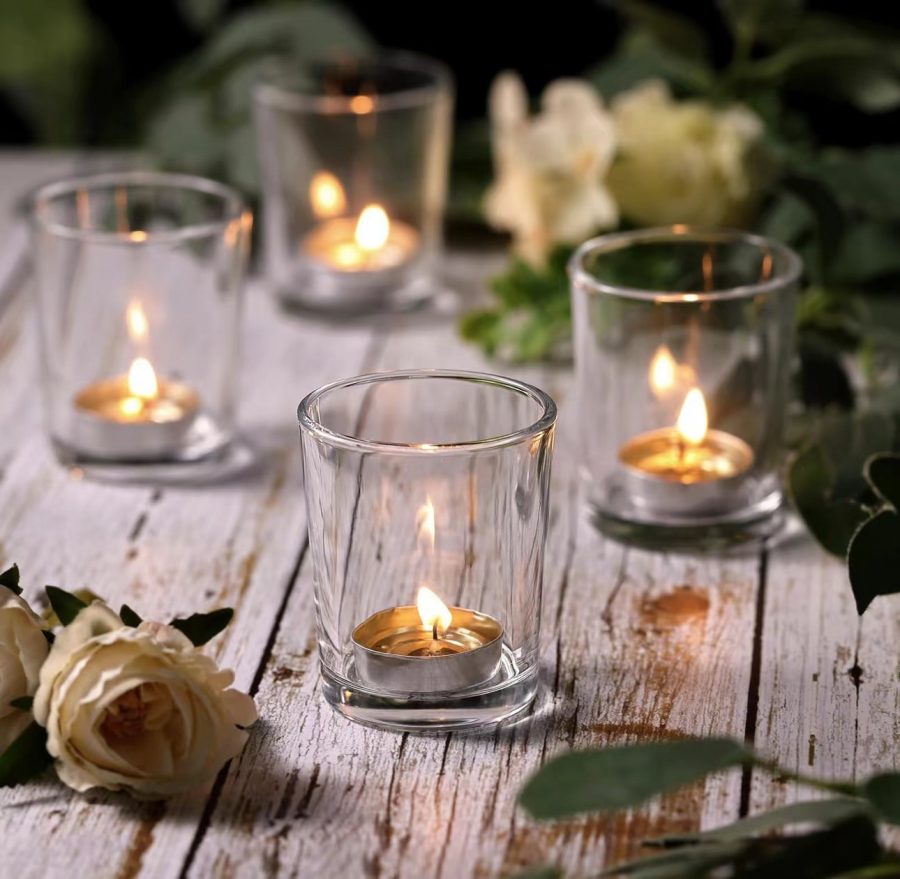 82ml Clear Tea Lights Candle Holder Glass Candle Holders Bulk for Wedding Centerpieces Festival Party Table Centerpiece Decor - Image 2