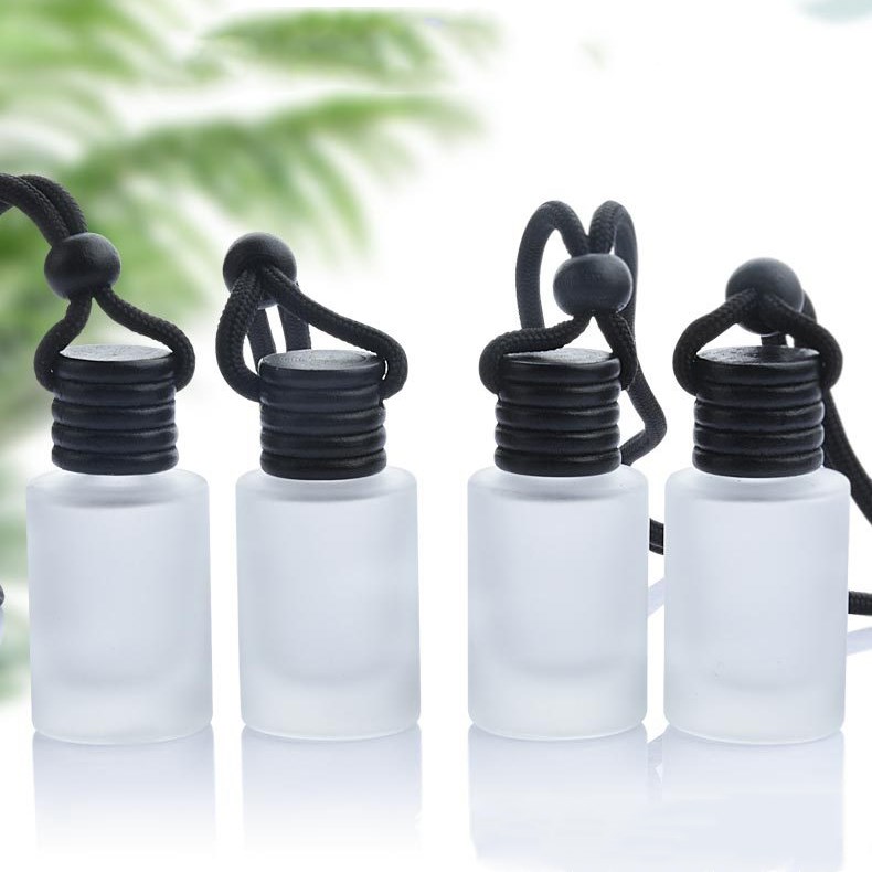 Hanging Car Air Freshener 10ml Oil Diffuser Perfume Aromatherapy Pendant Empty Glass Bottle Fragrance Ornament