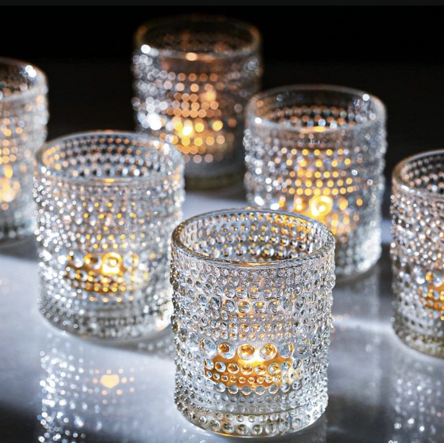 90ml Modern Luxury Glass Candleware Transparent Home Decoration Glass Candle Jar
