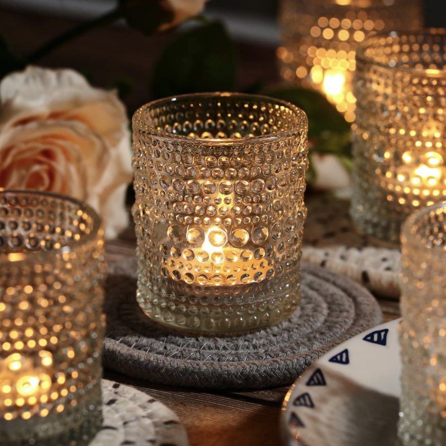 90ml Modern Luxury Glass Candleware Transparent Home Decoration Glass Candle Jar - Image 5