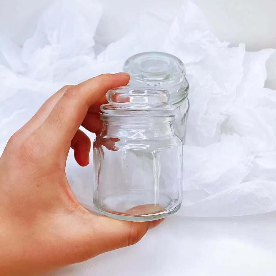Factory 100ml promotion Yankee style glass jar scented candles with glass lid used as party decoration - Image 5