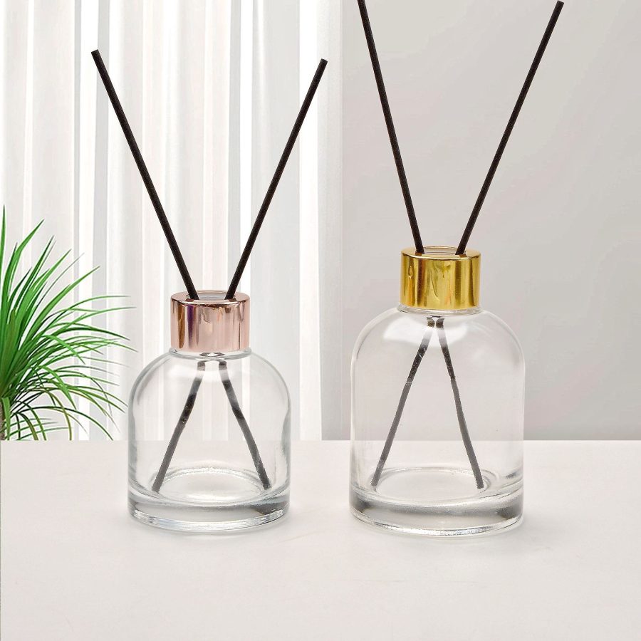 Reusable 100ml 120ml 150ml 200ml Empty Aromatic Diffuser Bottle Indoor Perfume Aroma Diffuser Reed Glass Bottles with Cap and Insert - Image 2