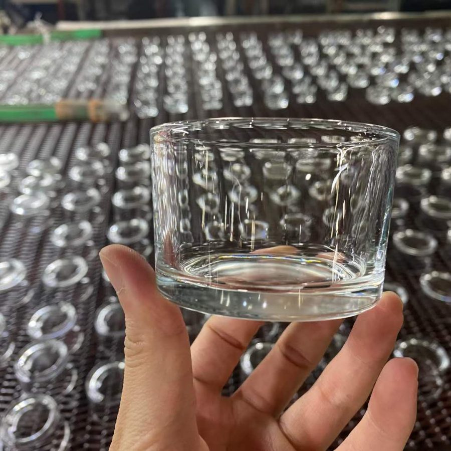 Empty 140ml Clear scented glass candle holder votive glass candle container tealight glass candleholder - Image 4