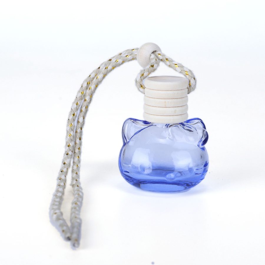 10ml hello kitty colored hanging car air fresher perfume glass bottle - Image 3