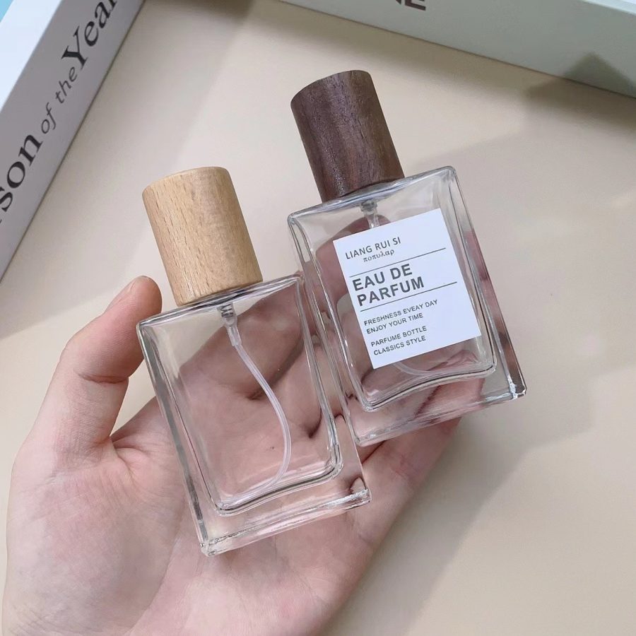 Screw Top Flat 30ml 50ml refill perfume atomizer spray perfume bottle 30ml 1oz glass cosmetic packaging - Image 3