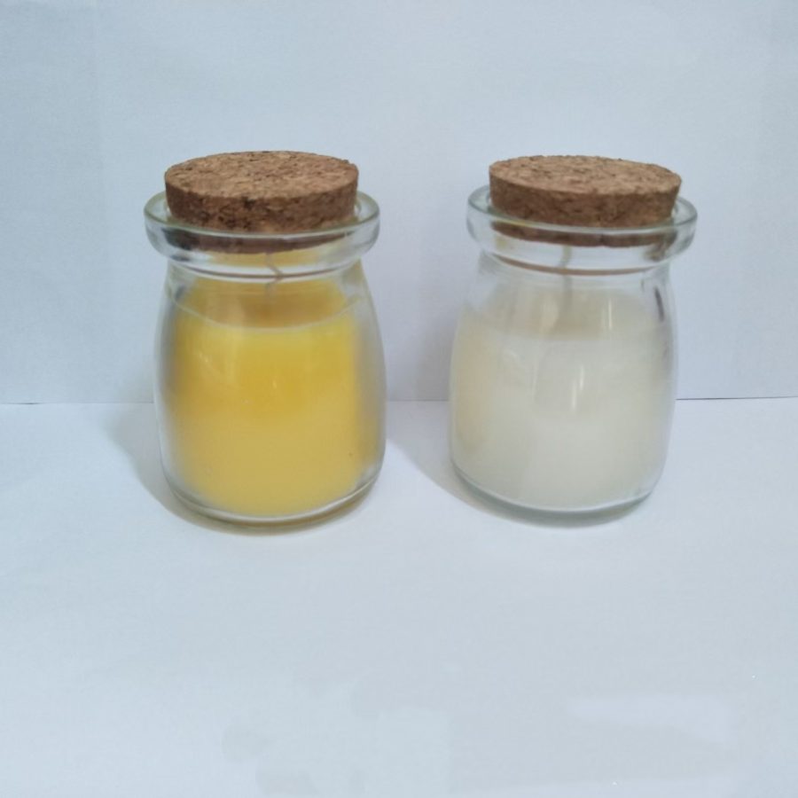Factory 100ml 150ml 200ml wholesale clear glass pudding cup scented candle with cork lid - Image 4