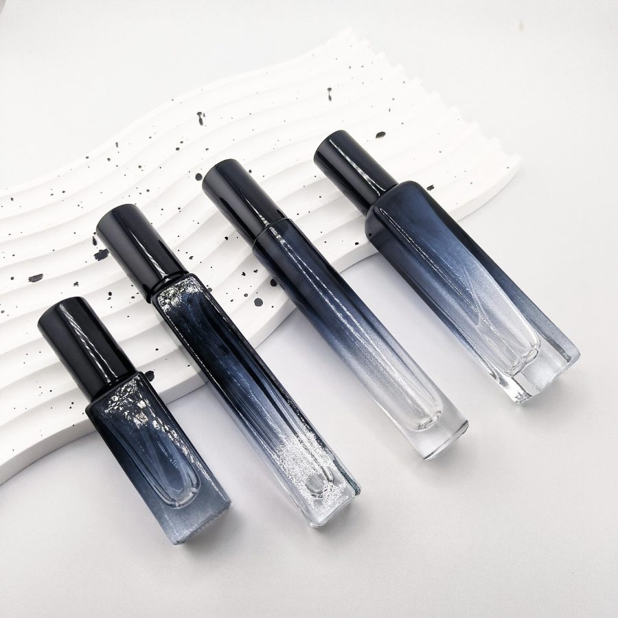 Square blue 5ml 10ml 15ml fine mist spray bottle glass bottle - Image 2