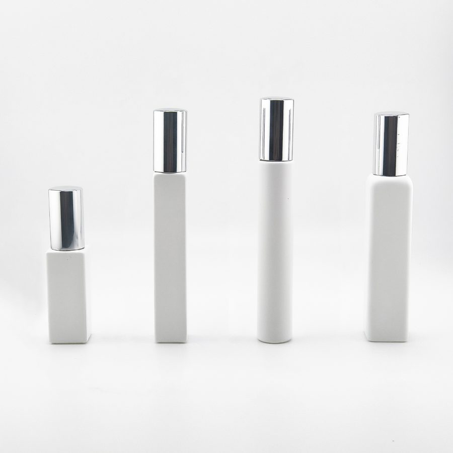 Square white 5ml 10ml 15ml fine mist spray bottle glass bottle - Image 2