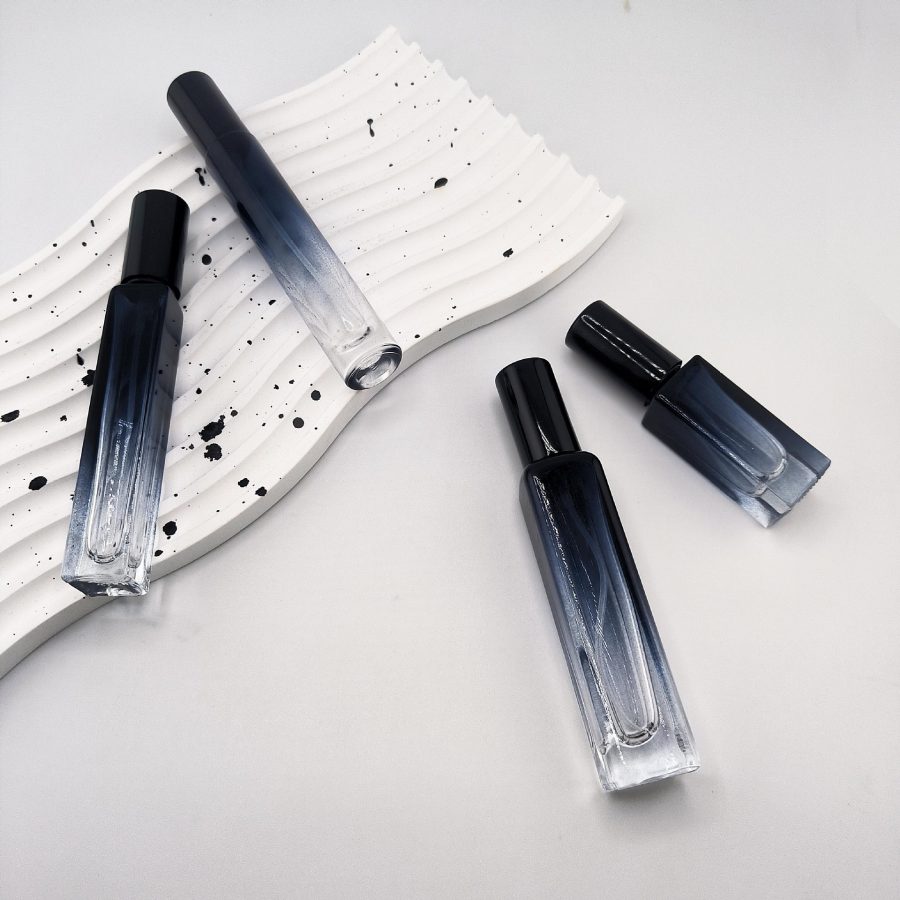 Square blue 5ml 10ml 15ml fine mist spray bottle glass bottle - Image 3