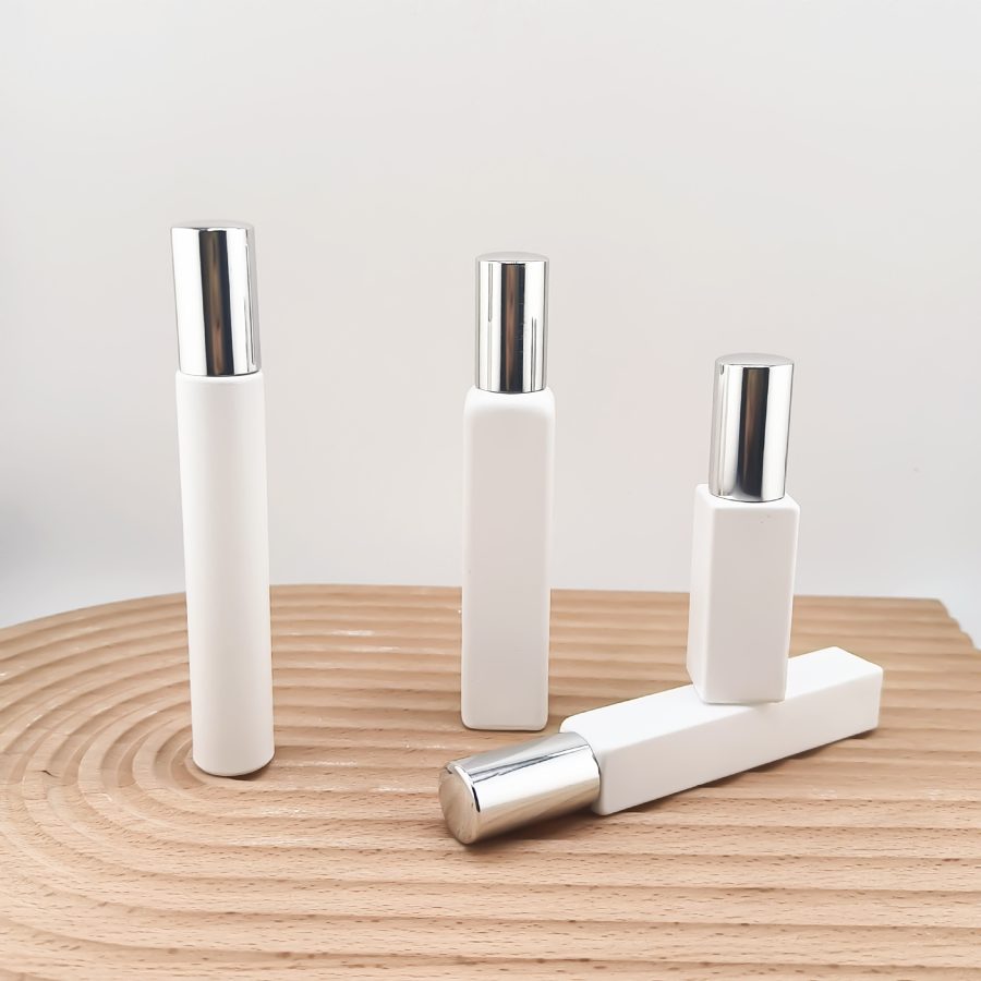 Square white 5ml 10ml 15ml fine mist spray bottle glass bottle - Image 3