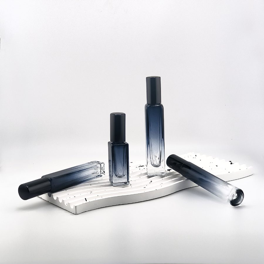 Square blue 5ml 10ml 15ml fine mist spray bottle glass bottle - Image 4