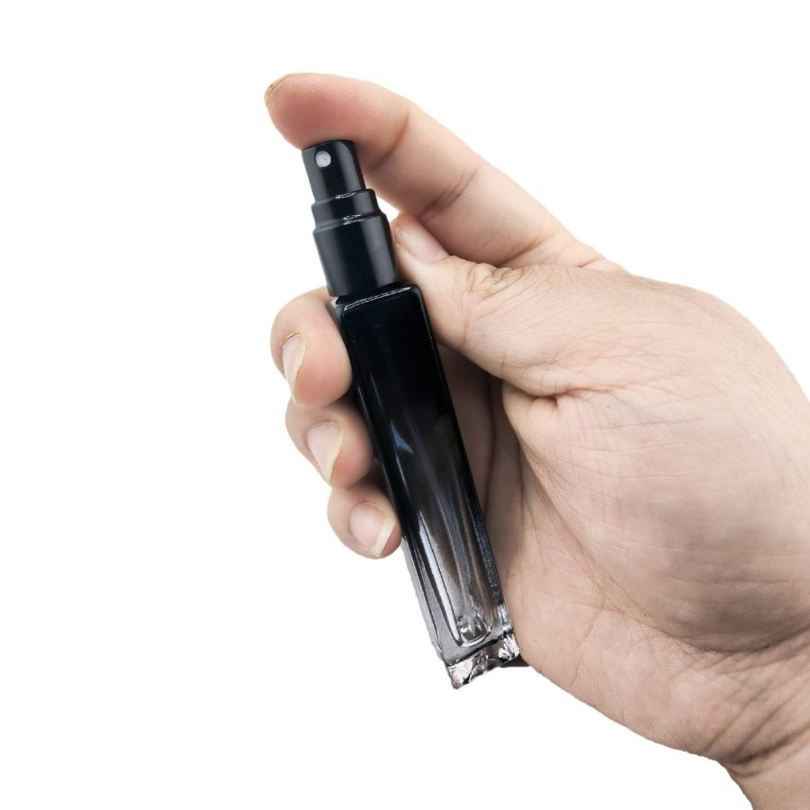 Square blue 5ml 10ml 15ml fine mist spray bottle glass bottle - Image 5
