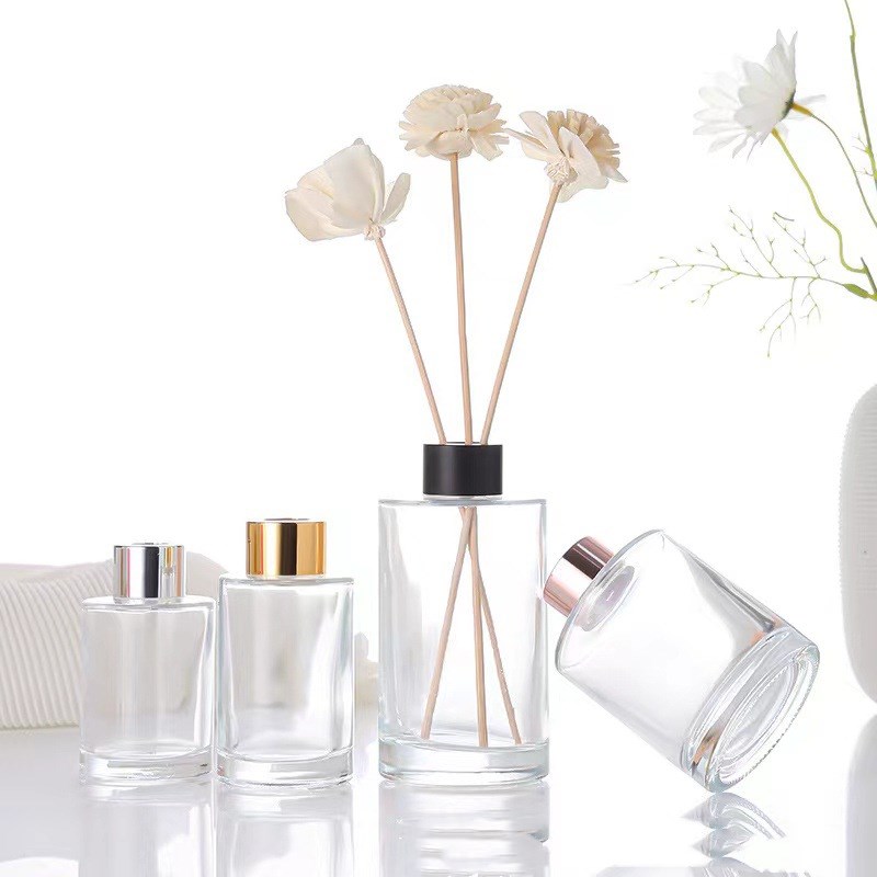 Factory price 80ml 90ml 120ml 150ml 200ml reed diffuser glass bottle with cap