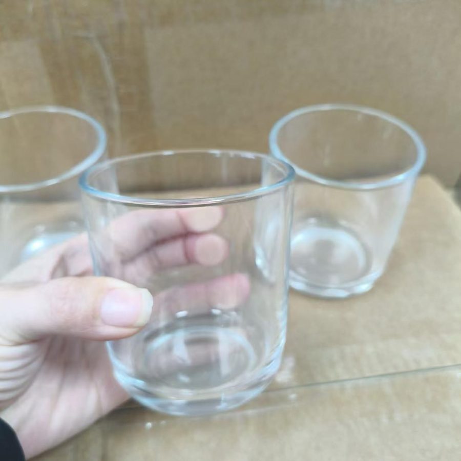 Wholesale price empty 10oz 300ml transparent candle glass jar with bamboo lid - Image 3