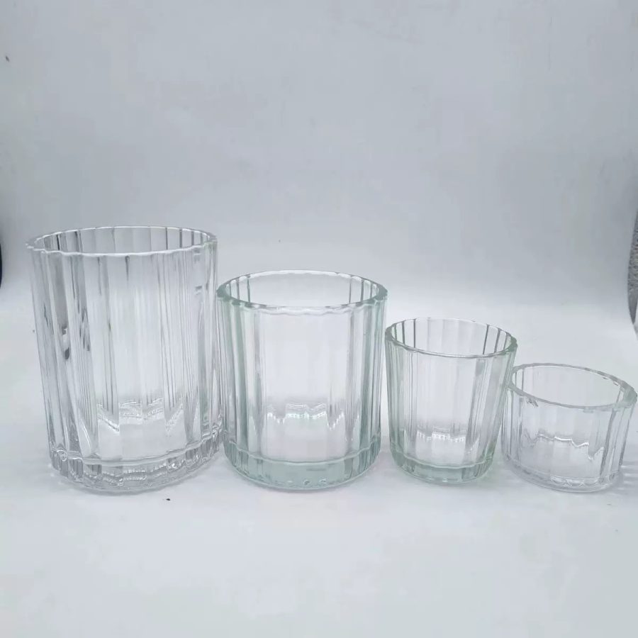 Empty 50ml 80ml 200ml 300ml clera candle glass jar