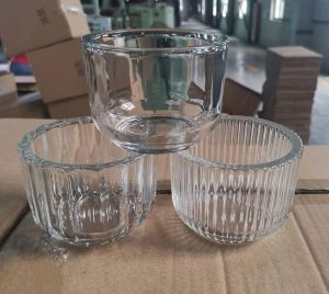 Empty 13oz 390ml clear candle glass vessels for candle DIY